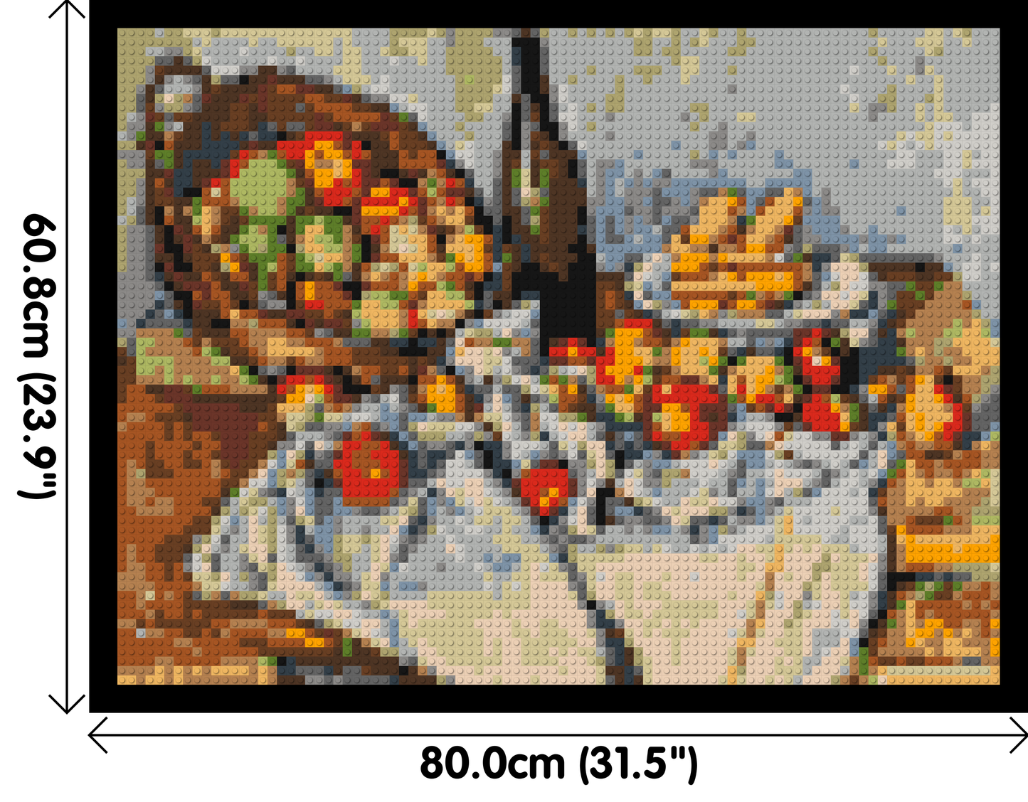 Basket of Apples by Paul Cézanne - Brick Art Mosaic Kit