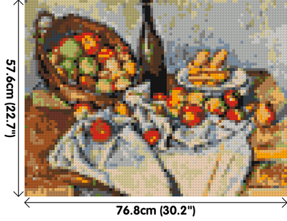 Basket of Apples by Paul Cézanne - Brick Art Mosaic Kit