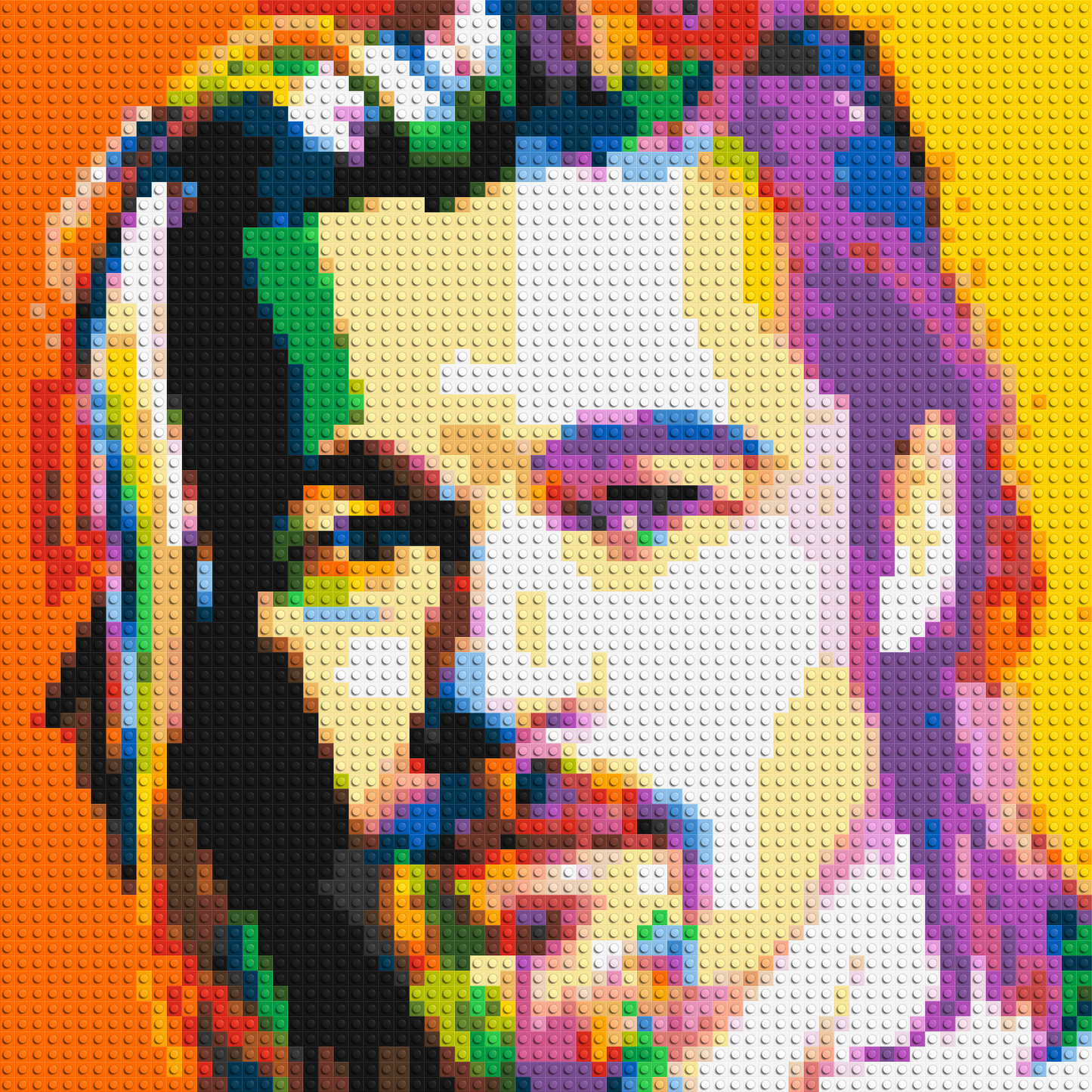 Brad Pitt - Brick Art Mosaic Kit 3x3 large
