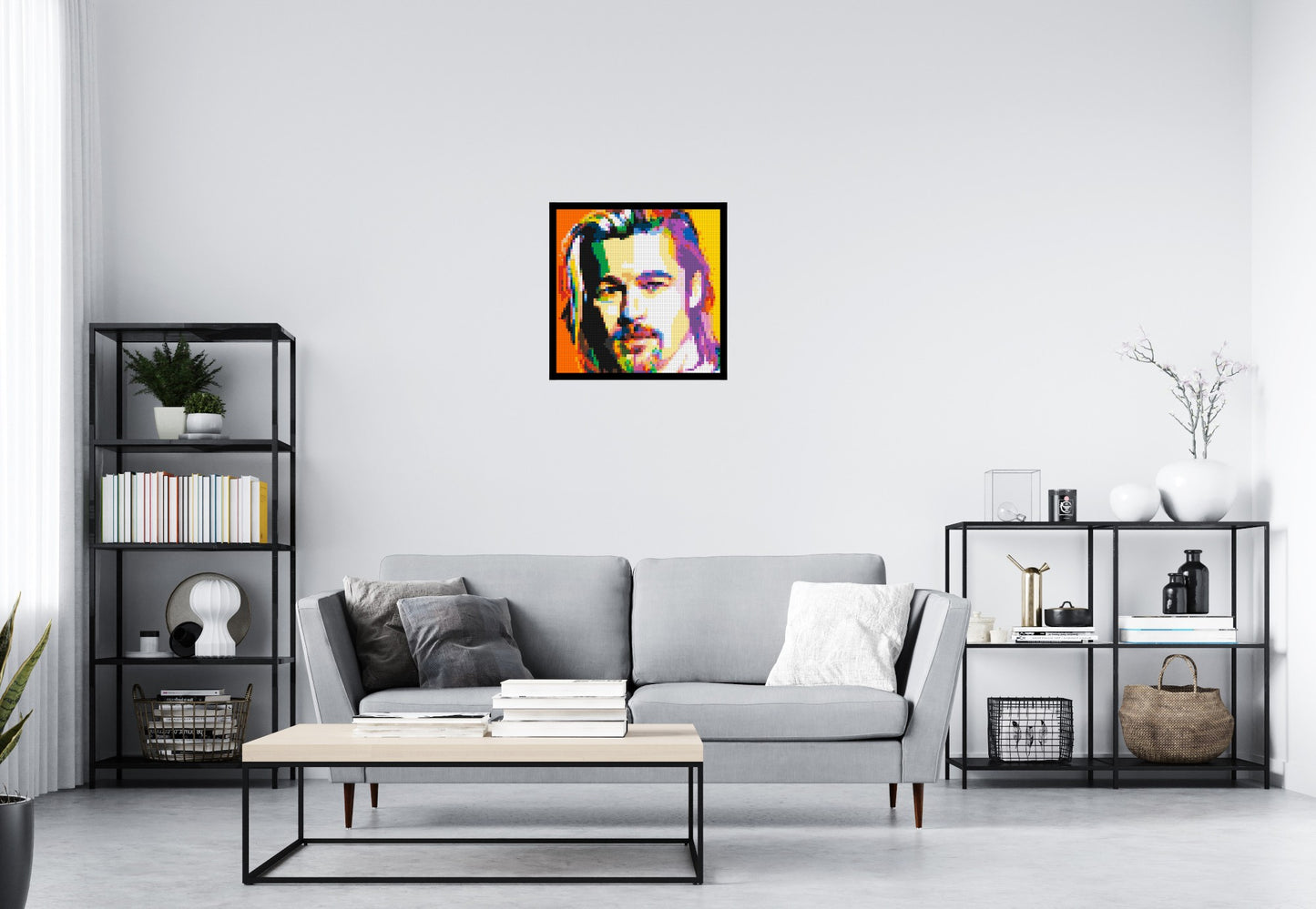 Brad Pitt - Brick Art Mosaic Kit 3x3 large