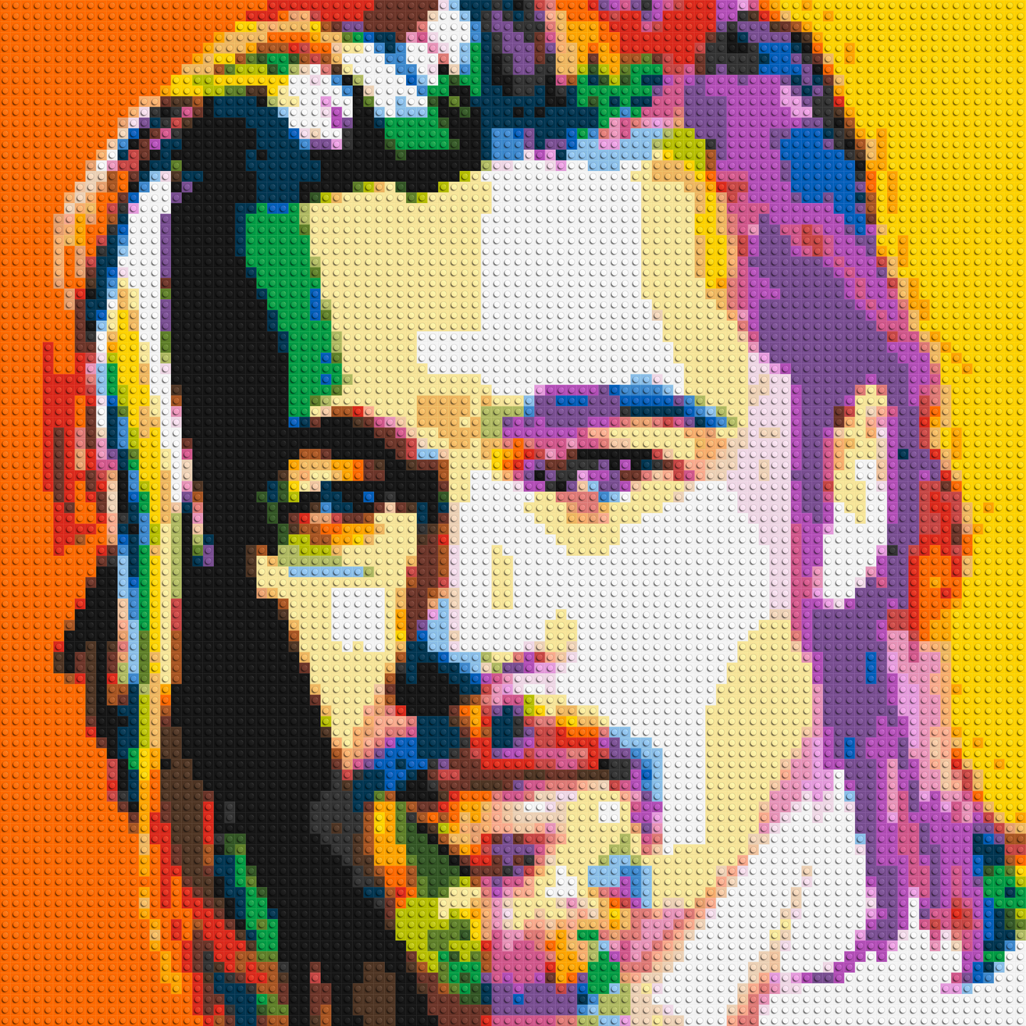 Brad Pitt - Brick Art Mosaic Kit 4x4 large