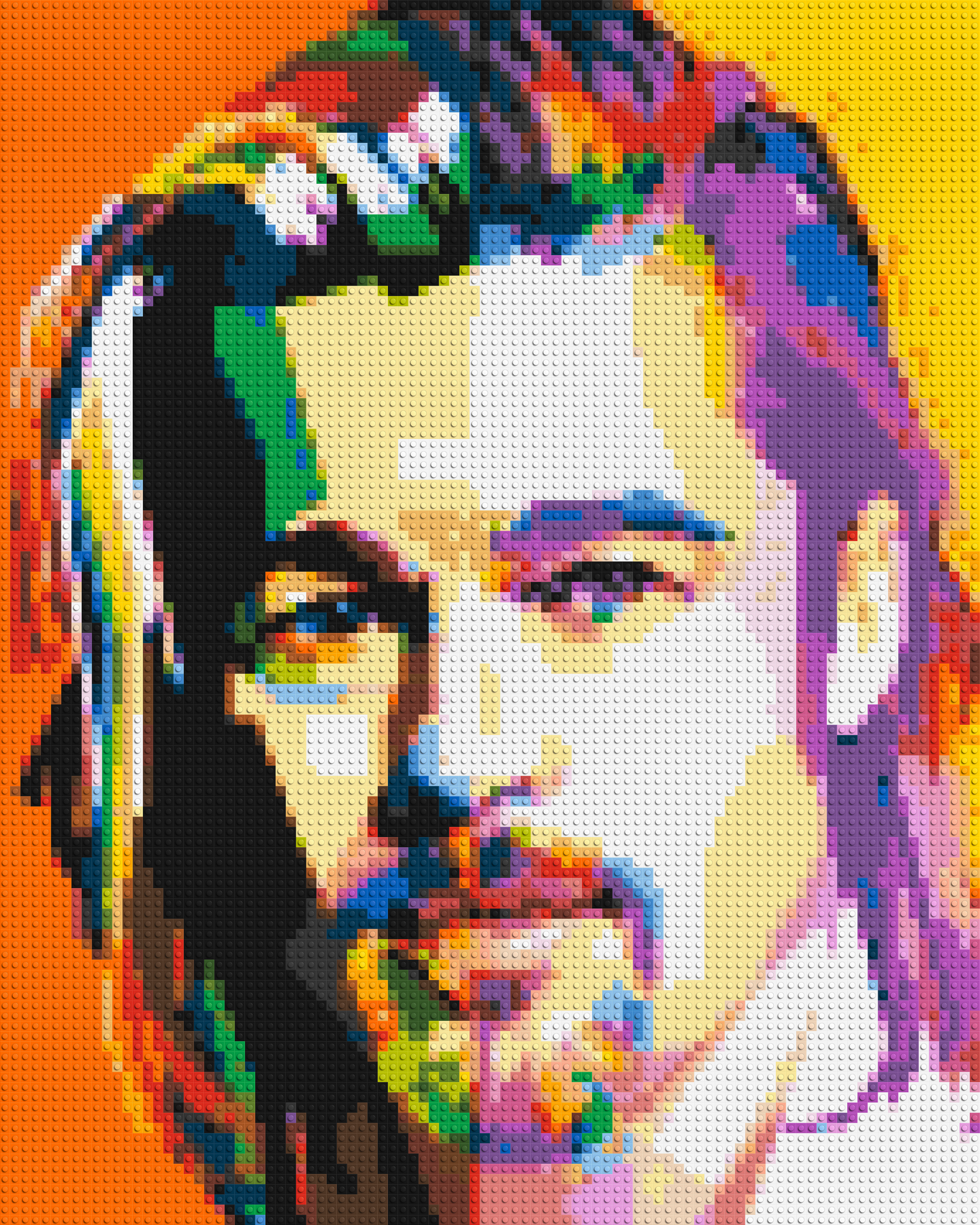 Brad Pitt - Brick Art Mosaic Kit 4x5 large