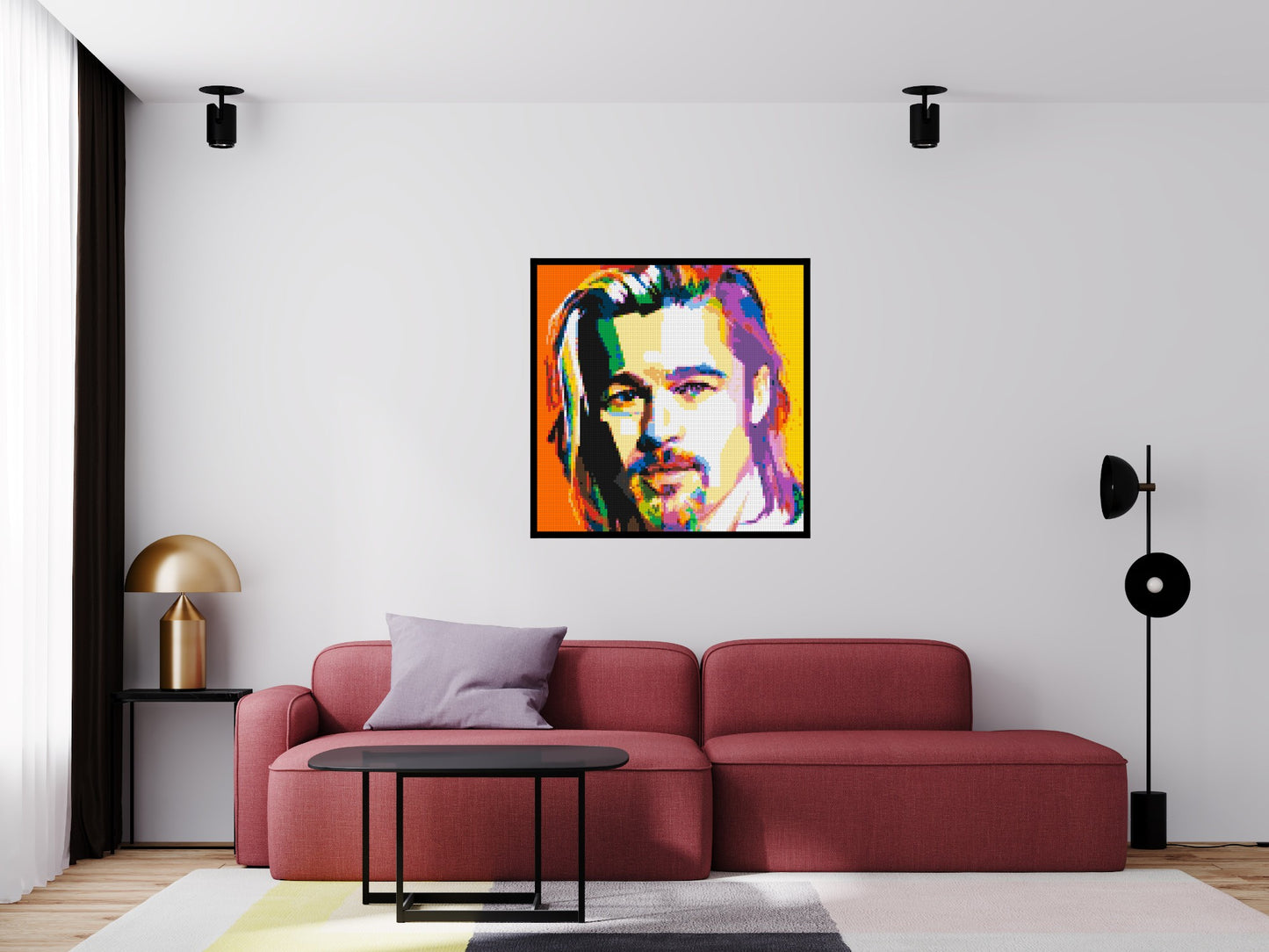 Brad Pitt - Brick Art Mosaic Kit 5x5 large