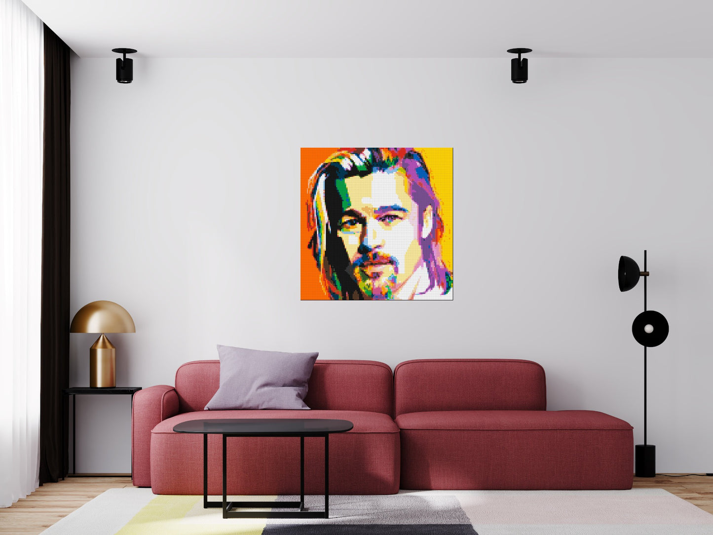 Brad Pitt - Brick Art Mosaic Kit 5x5 large