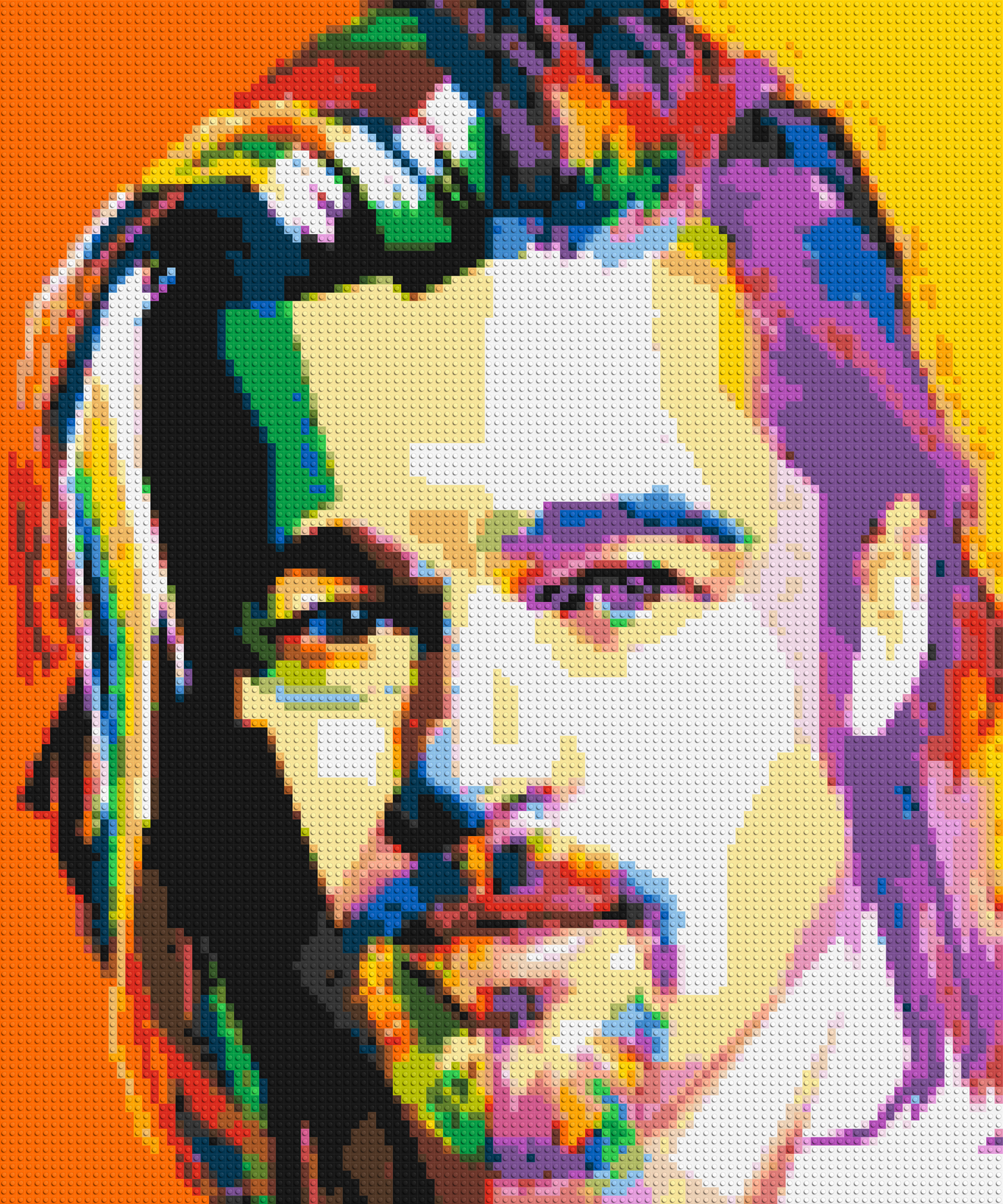Brad Pitt - Brick Art Mosaic Kit 5x6 large
