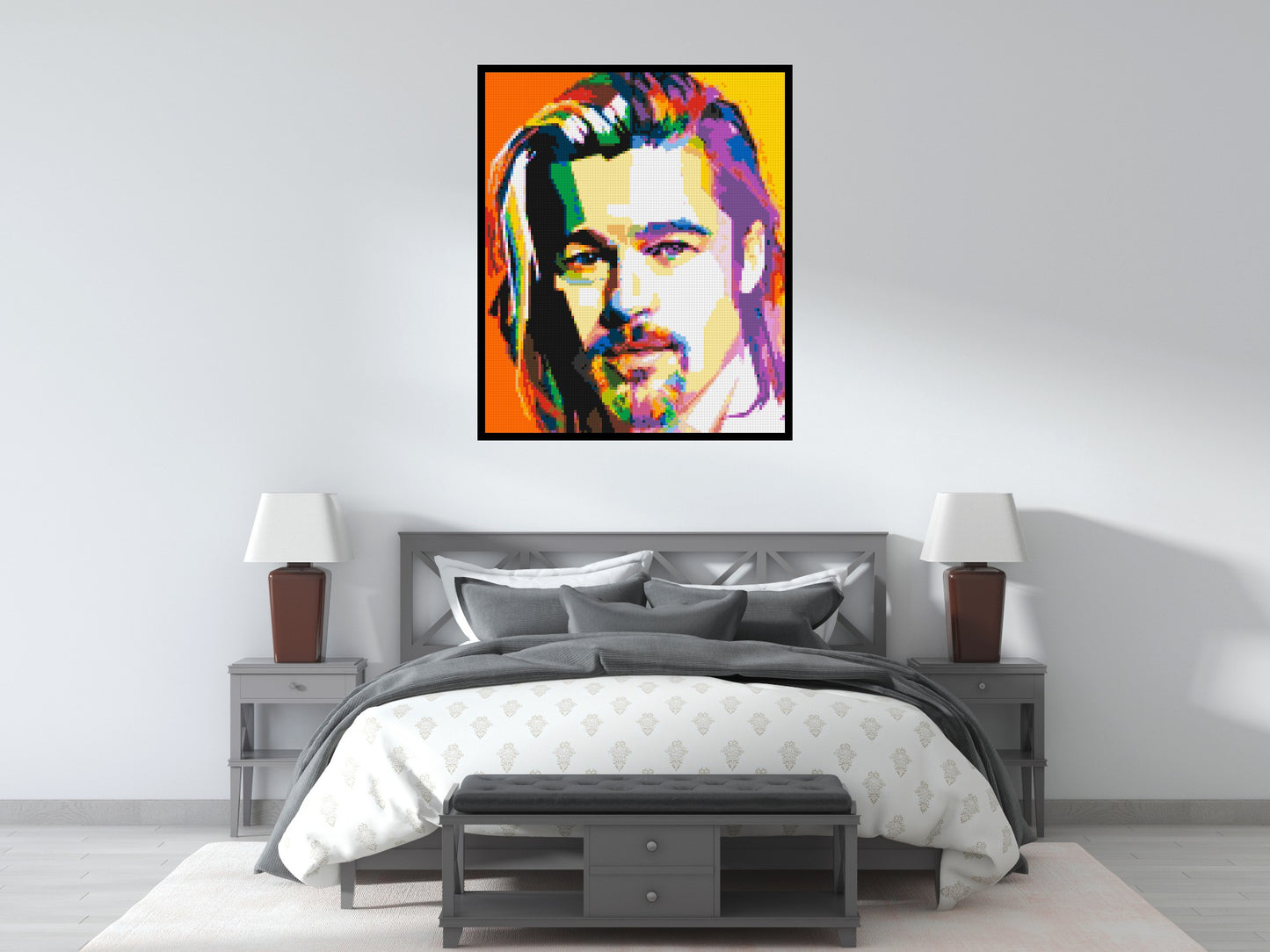 Brad Pitt - Brick Art Mosaic Kit 5x6 large