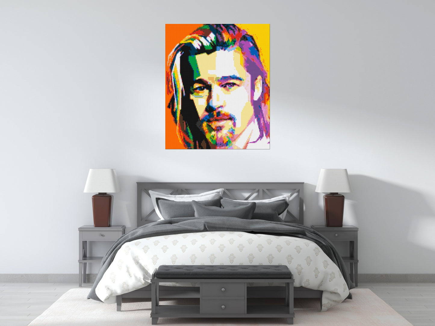 Brad Pitt - Brick Art Mosaic Kit 5x6 large