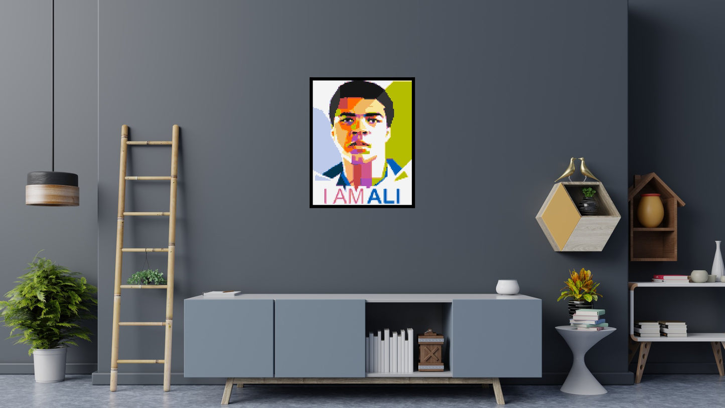 Muhammad Ali - Brick Art Mosaic Kit 4x5 large