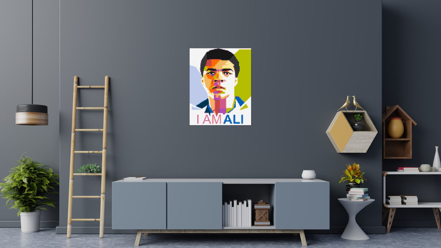 Muhammad Ali - Brick Art Mosaic Kit 4x5 large