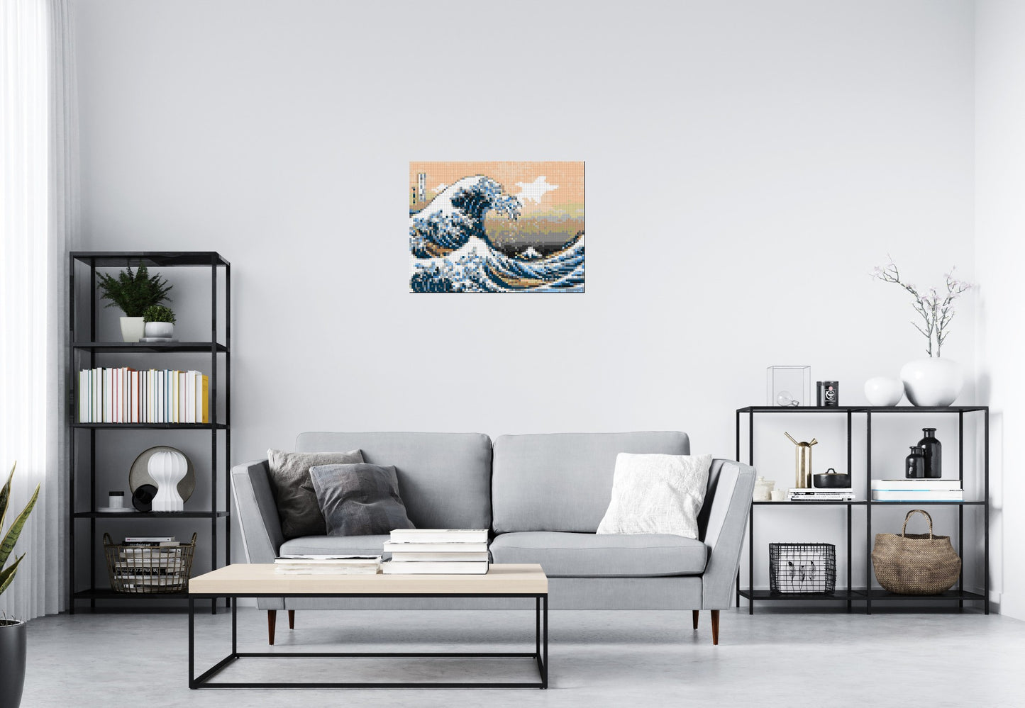 The Great Wave Off Kanagawa by Katsushika Hokusai - Brick Art Mosaic Kit 4x3 large