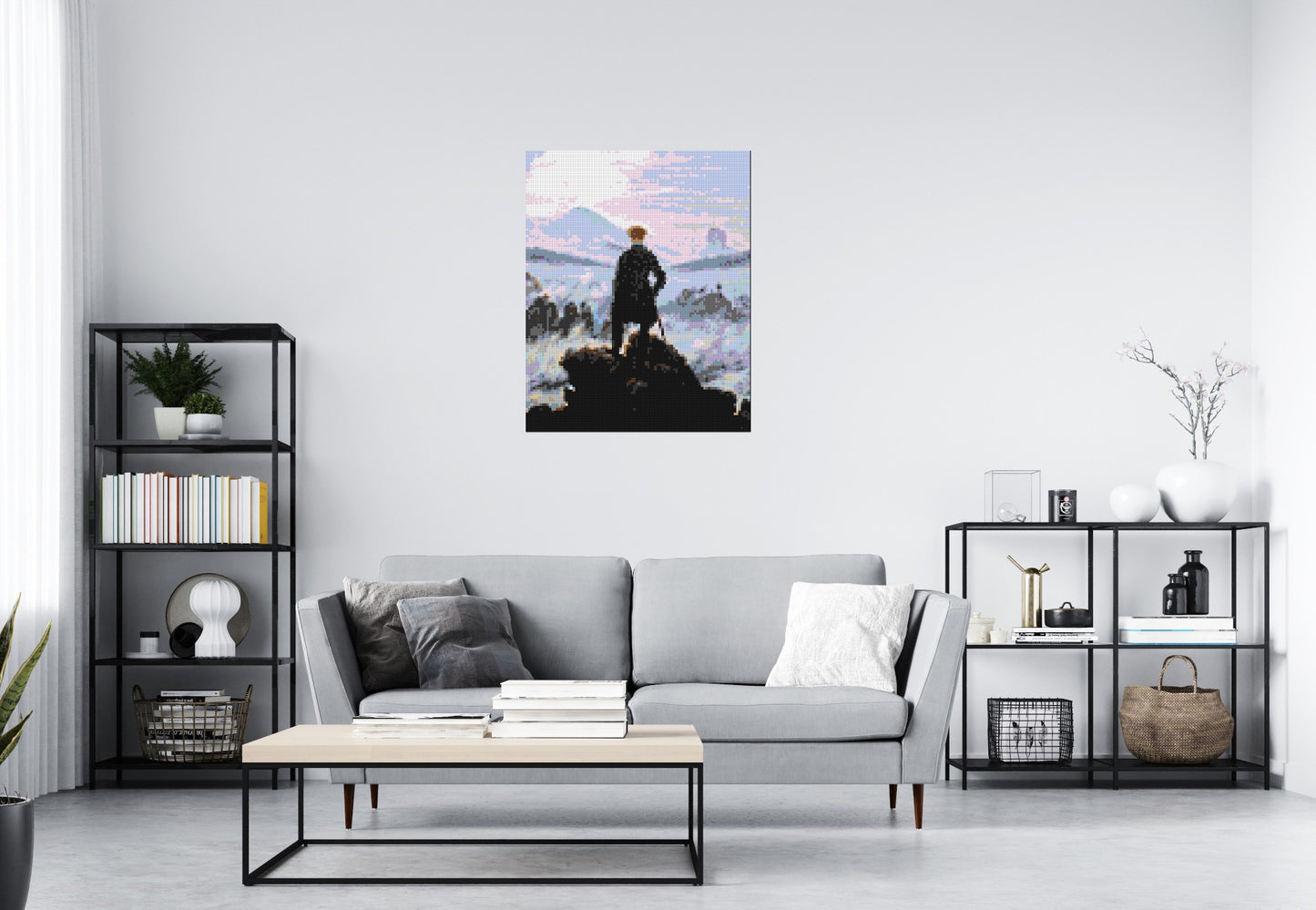 Wanderer Above the Sea of Fog by Caspar D. Friedrich - Brick Art Mosaic Kit 4x5 large