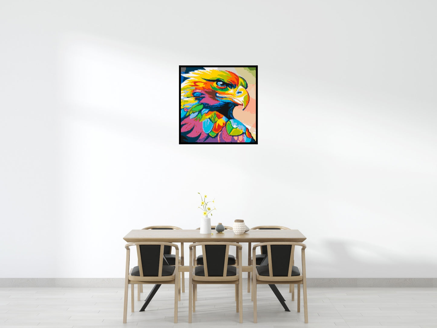 Eagle Colourful Pop Art - Brick Art Mosaic Kit 5x5 large
