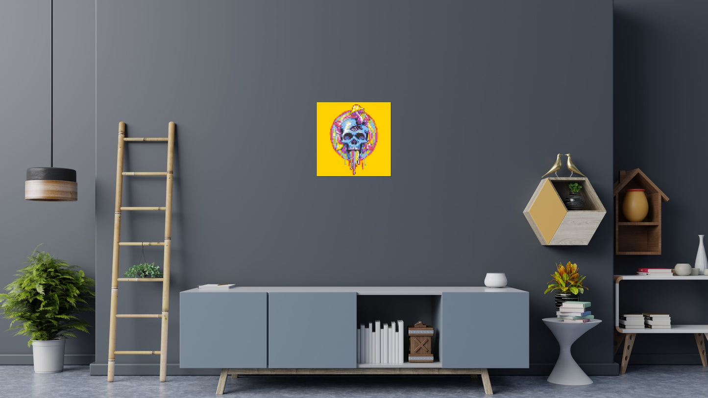 Colourful Magic Skull - Brick Art Mosaic Kit 3x3 large