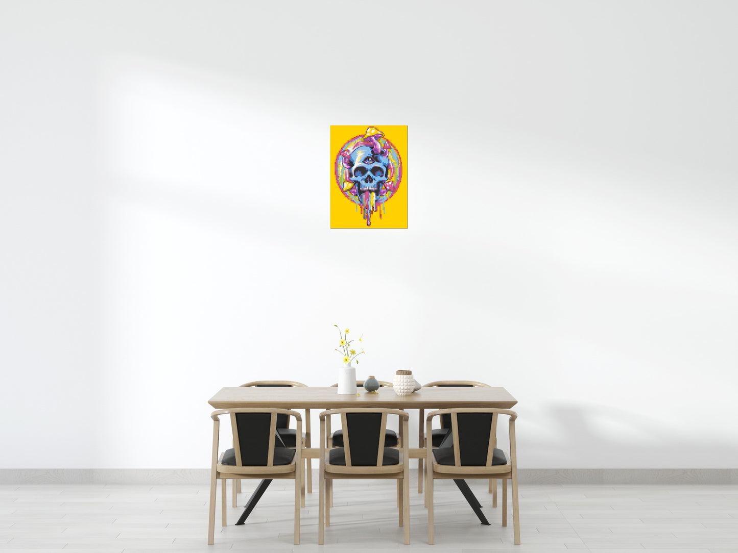 Colourful Magic Skull - Brick Art Mosaic Kit 3x4 large