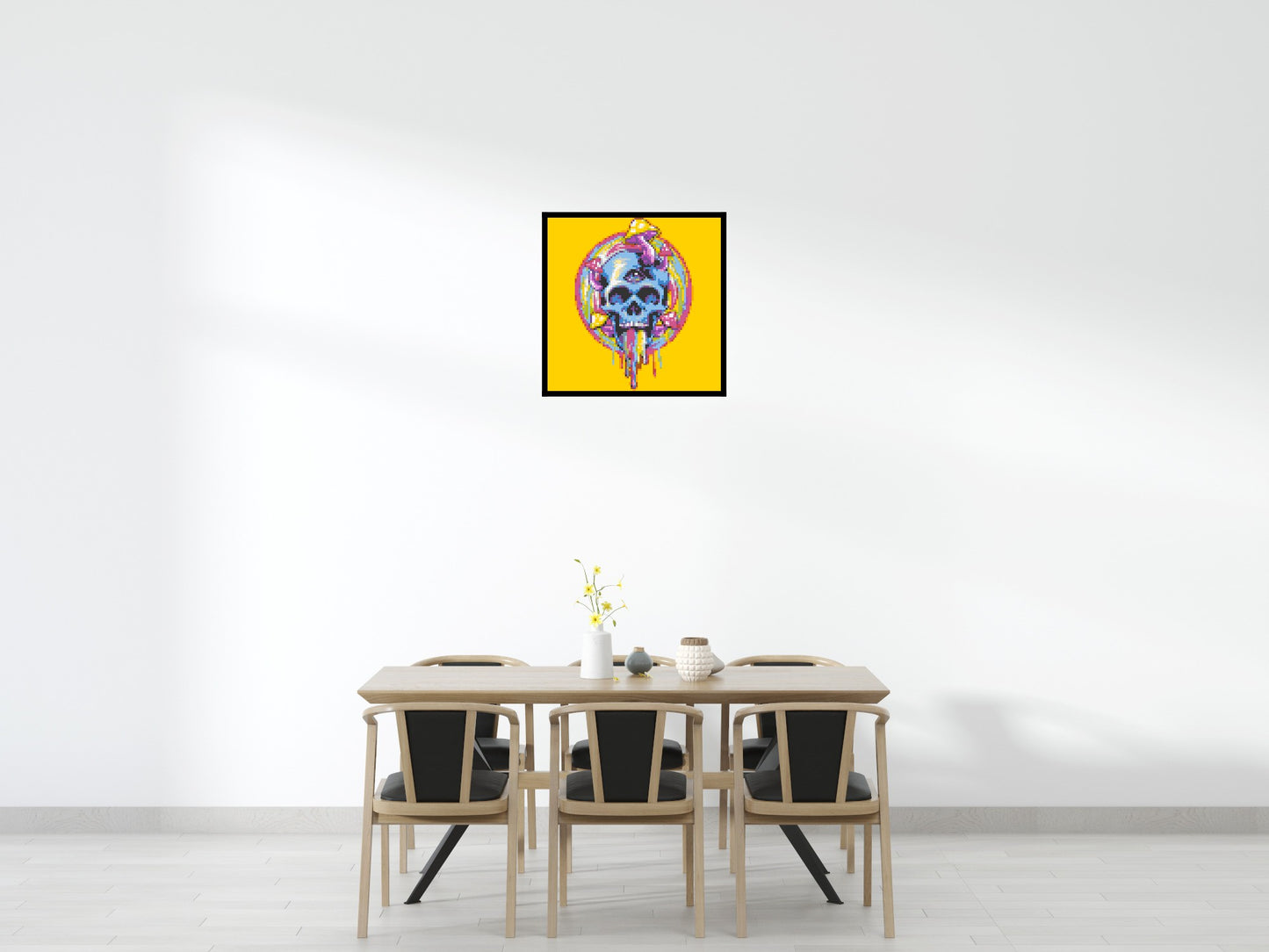 Colourful Magic Skull - Brick Art Mosaic Kit 4x4 large
