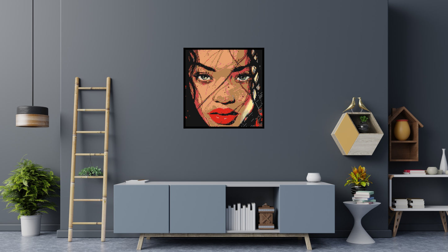 Rihanna - Brick Art Mosaic Kit 5x5 large