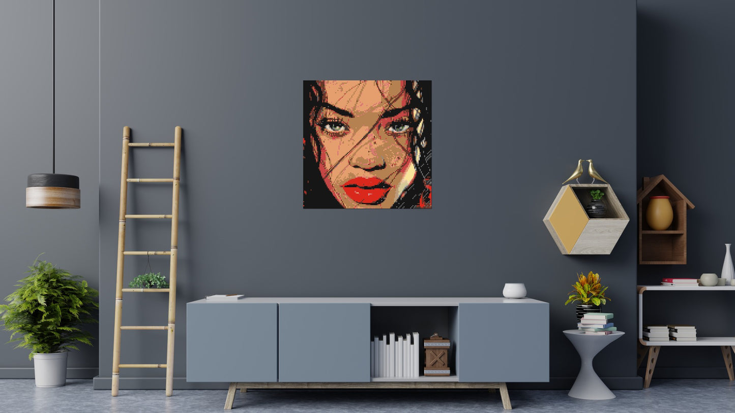 Rihanna - Brick Art Mosaic Kit 5x5 large