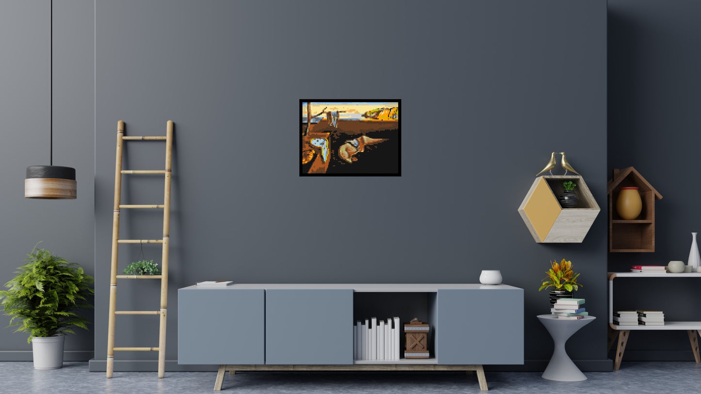 The Persistence of Memory by Salvador Dali - Brick Art Mosaic Kit 4x3 large