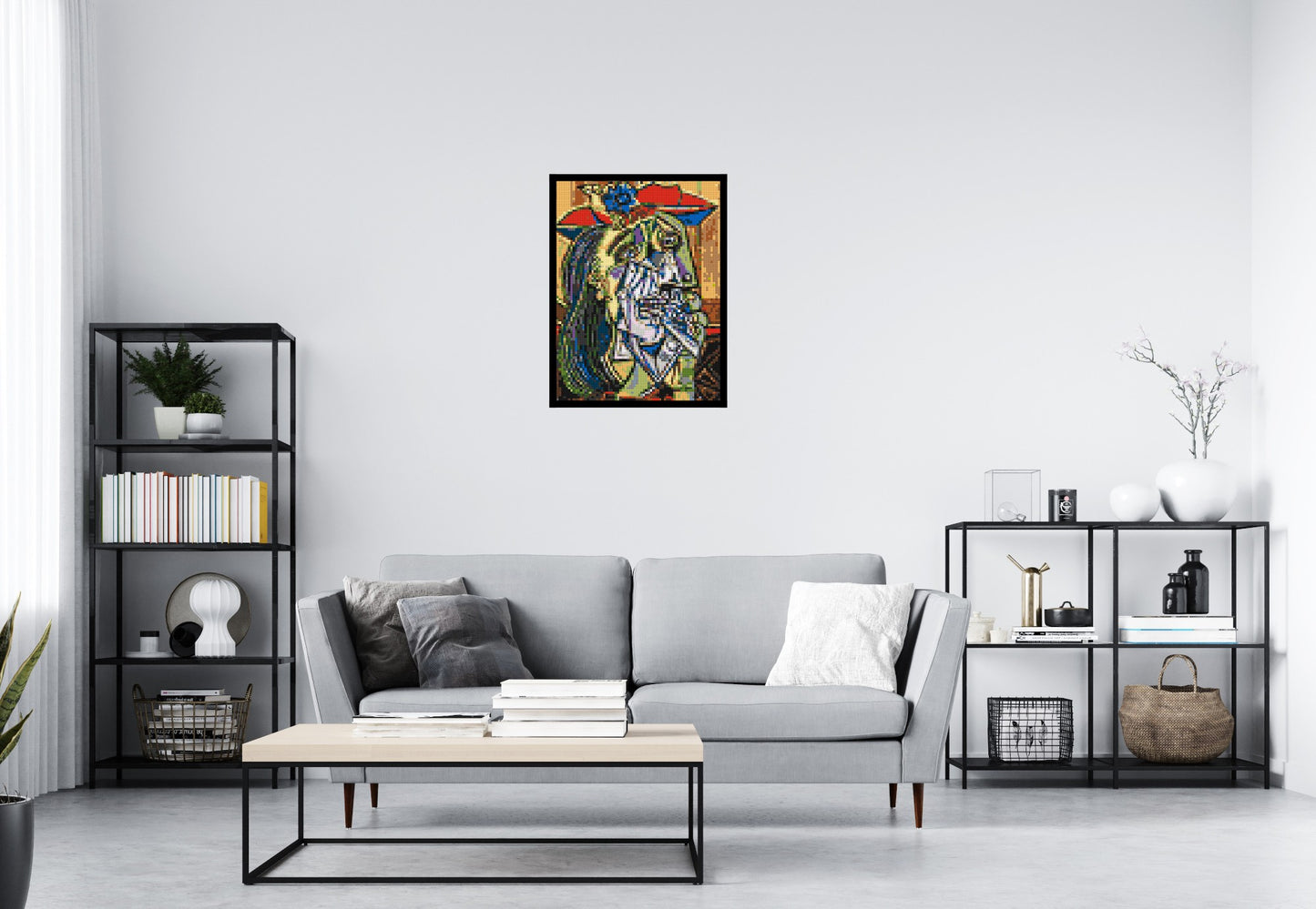 Weeping Woman by Pablo Picasso - Brick Art Mosaic Kit 3x4 large