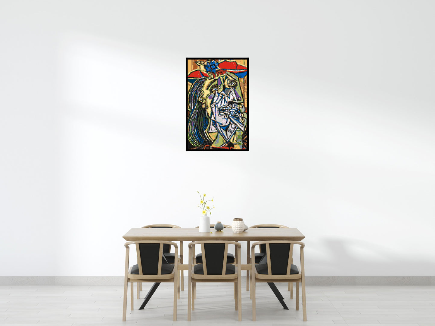 Weeping Woman by Pablo Picasso - Brick Art Mosaic Kit 4x6 large