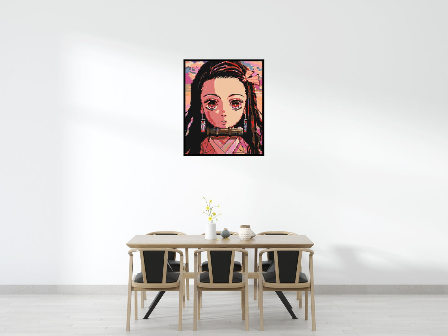 Nezuko Pixel Art - Brick Art Mosaic Kit 5x6 large