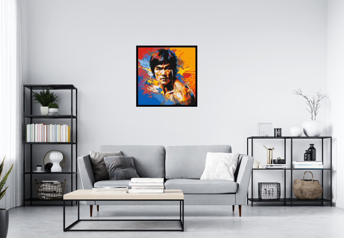 Bruce Lee - Brick Art Mosaic Kit 4x4 large