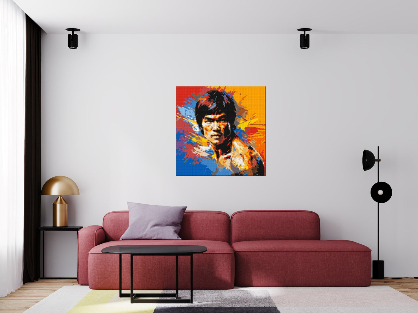 Bruce Lee - Brick Art Mosaic Kit 5x5 large