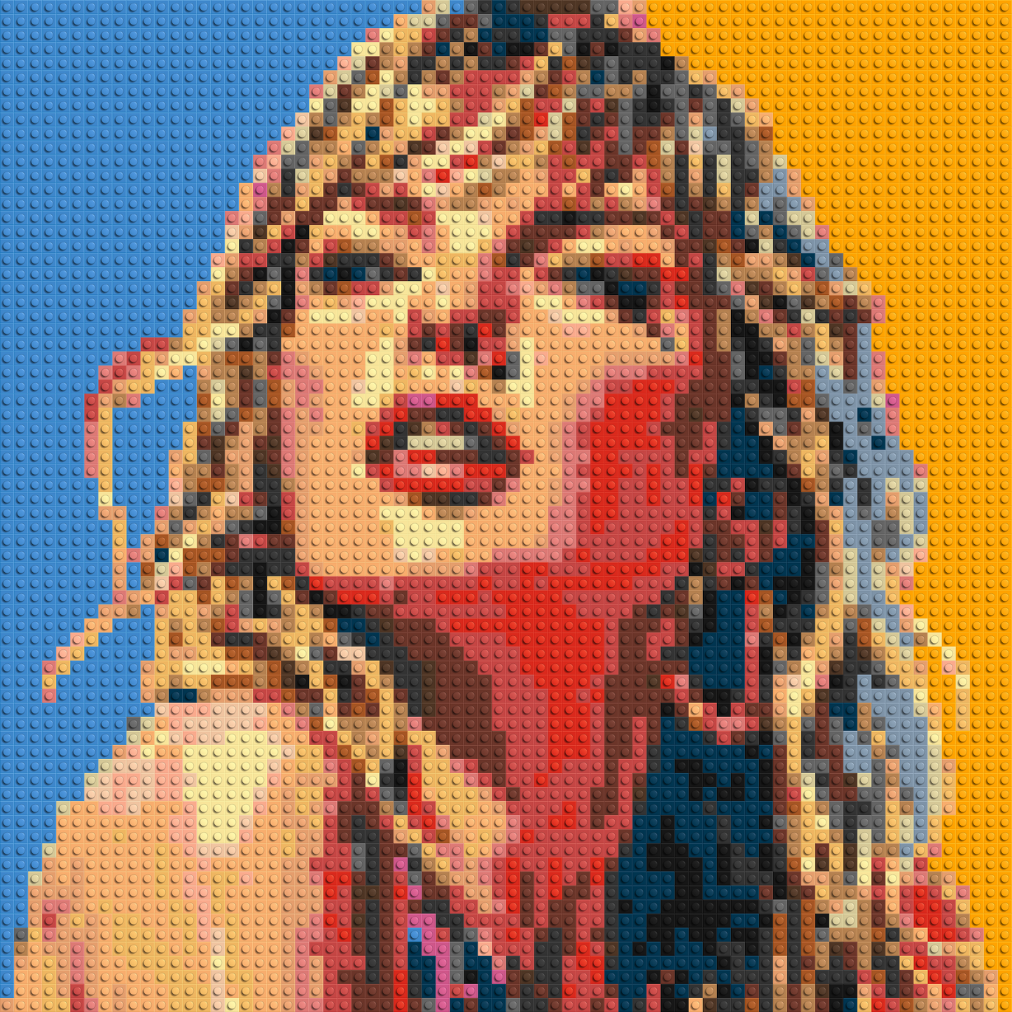 Taylor Swift Colourful - Brick Art Mosaic Kit 3x3 large