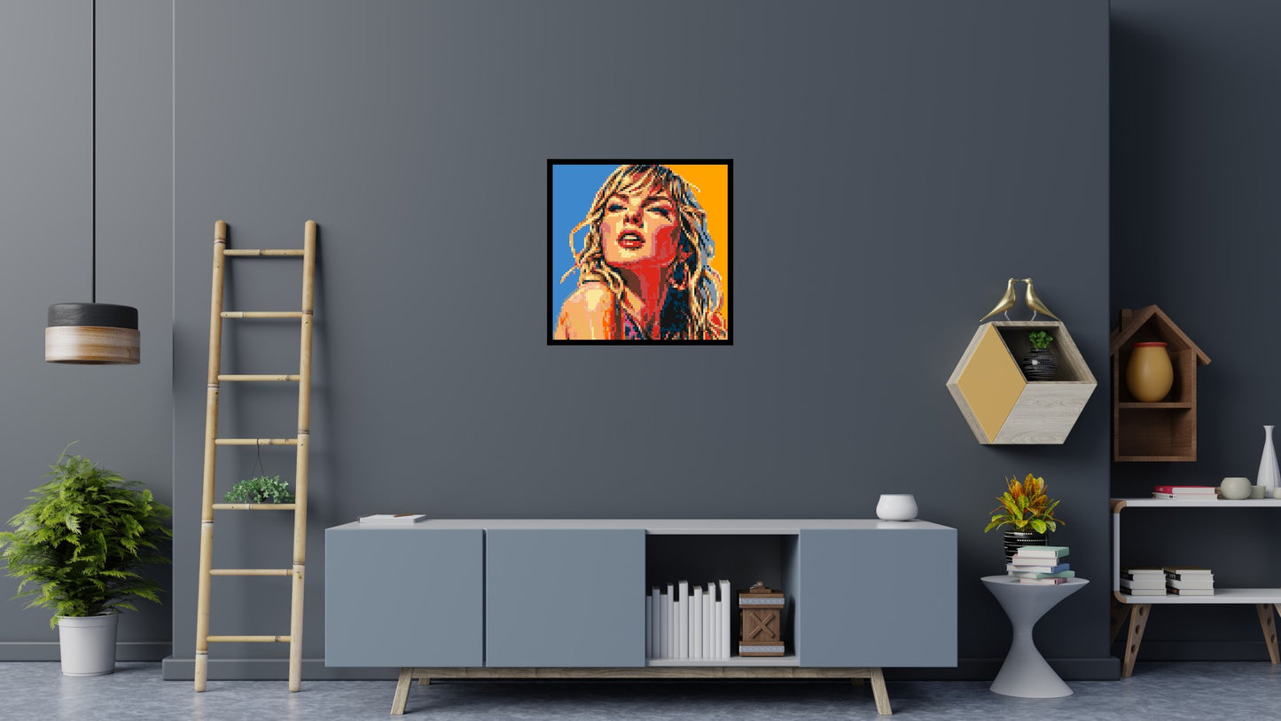 Taylor Swift Colourful - Brick Art Mosaic Kit 4x4 large