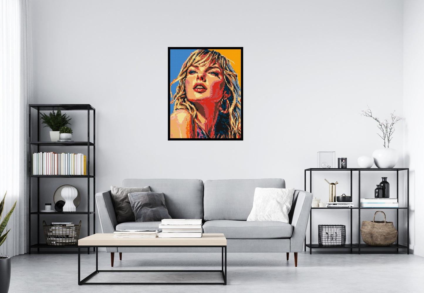 Taylor Swift Colourful - Brick Art Mosaic Kit 4x5 large