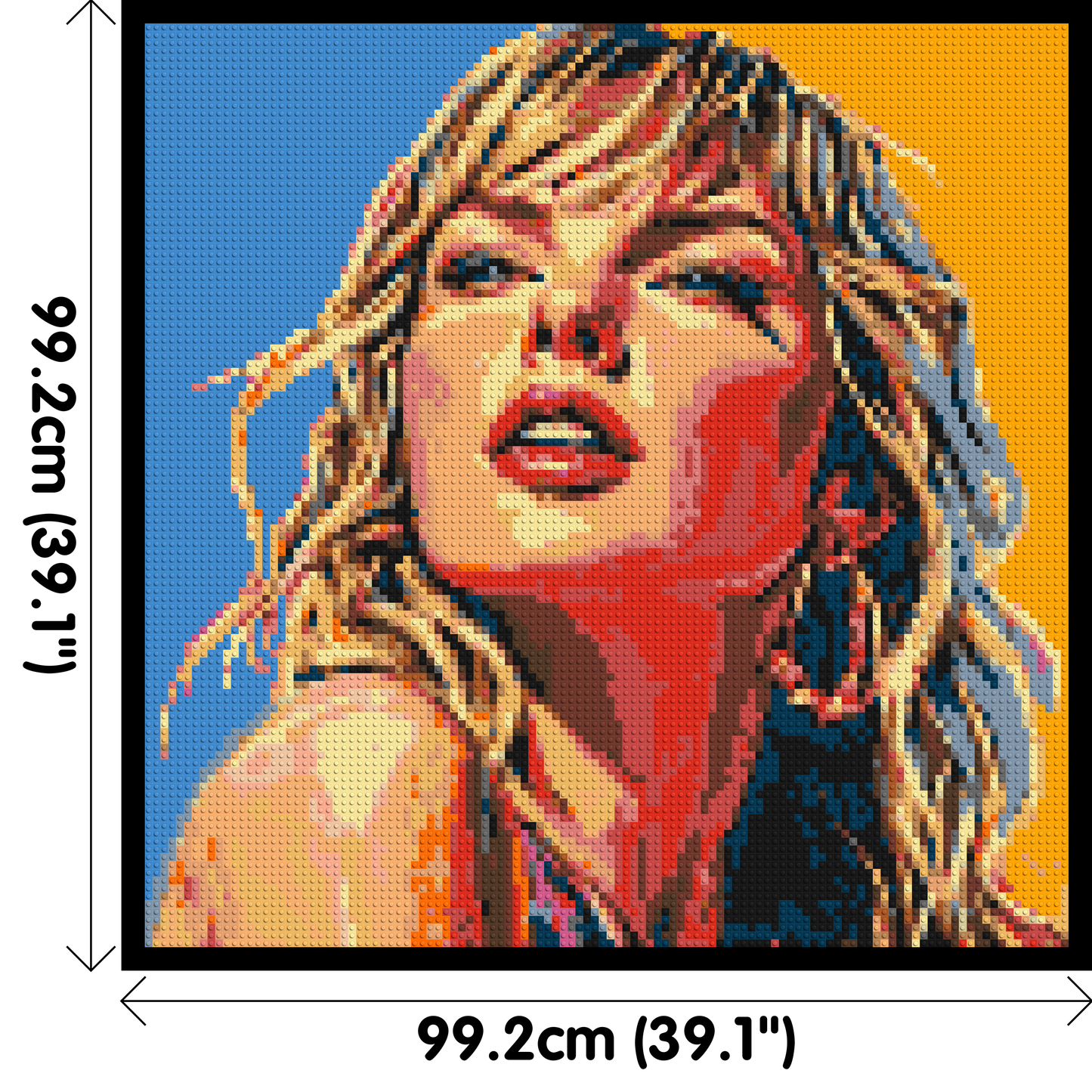 Taylor Swift Colourful - Brick Art Mosaic Kit 5x5 large