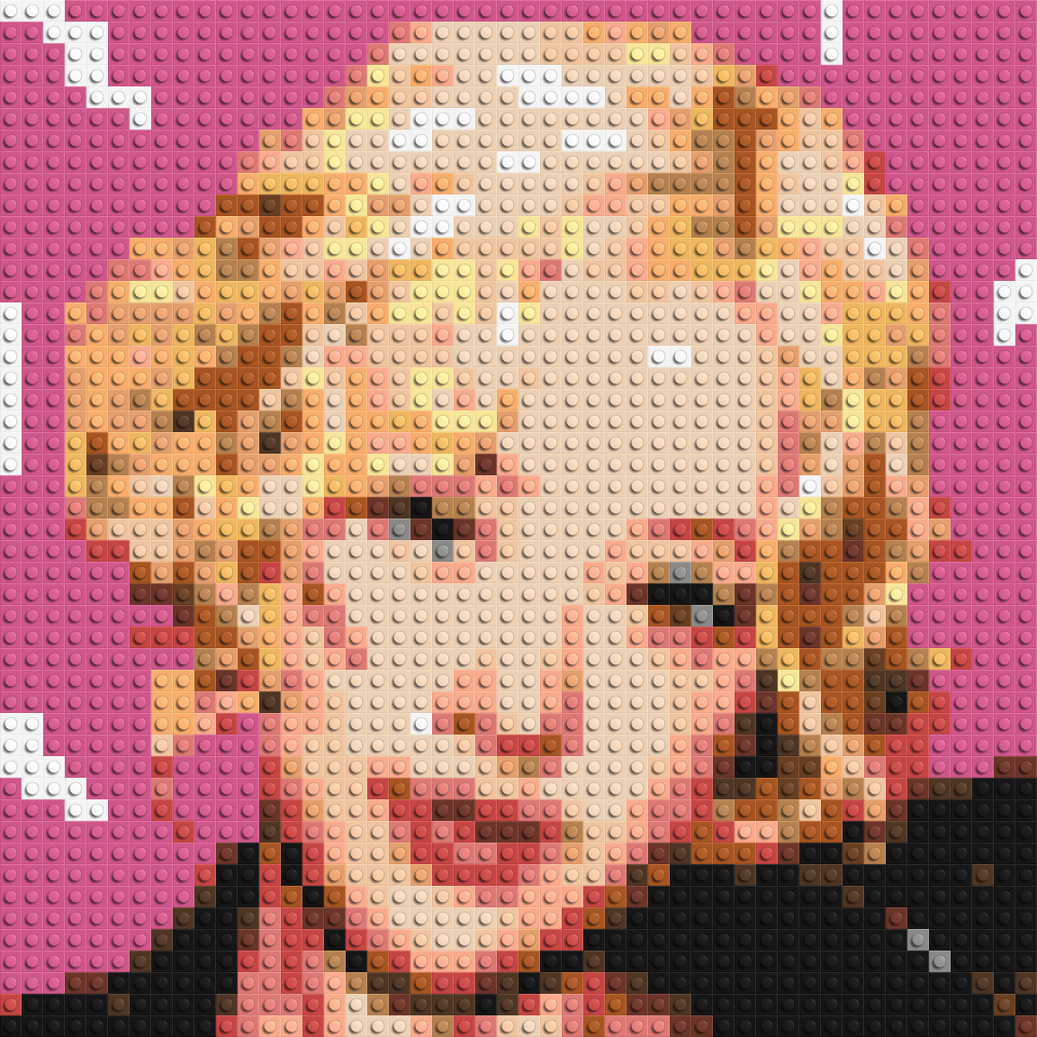 Rosé - Brick Art Mosaic Kit 2x2 large