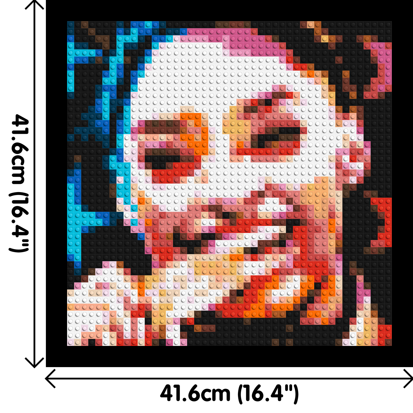 Simone Biles - Brick Art Mosaic Kit 2x2 large