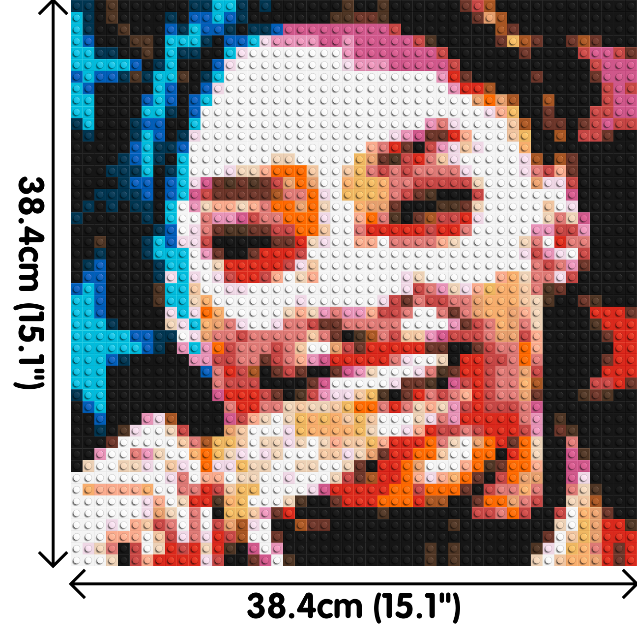 Simone Biles - Brick Art Mosaic Kit 2x2 large