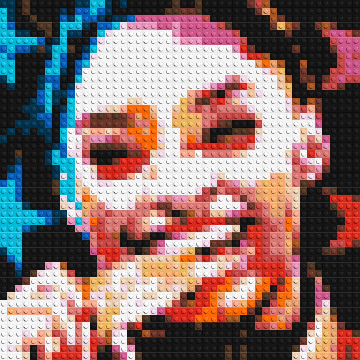 Simone Biles - Brick Art Mosaic Kit 2x2 large