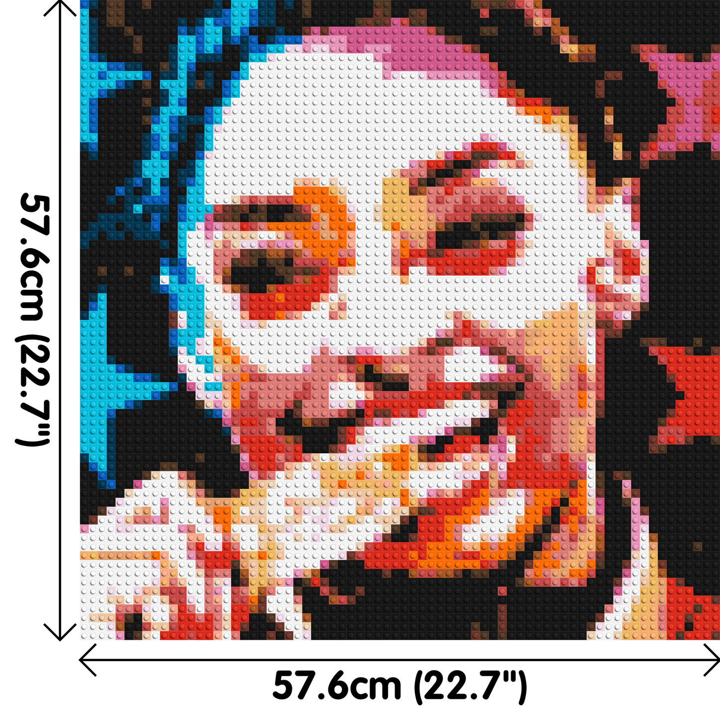 Simone Biles - Brick Art Mosaic Kit 3x3 large