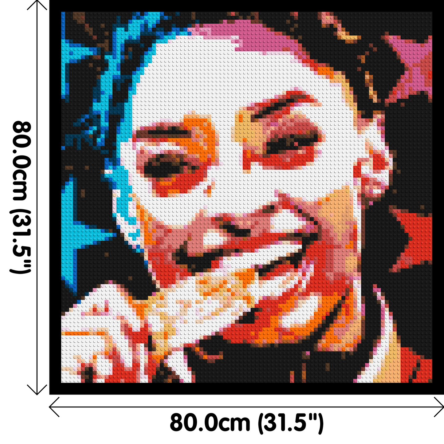Simone Biles - Brick Art Mosaic Kit 4x4 large