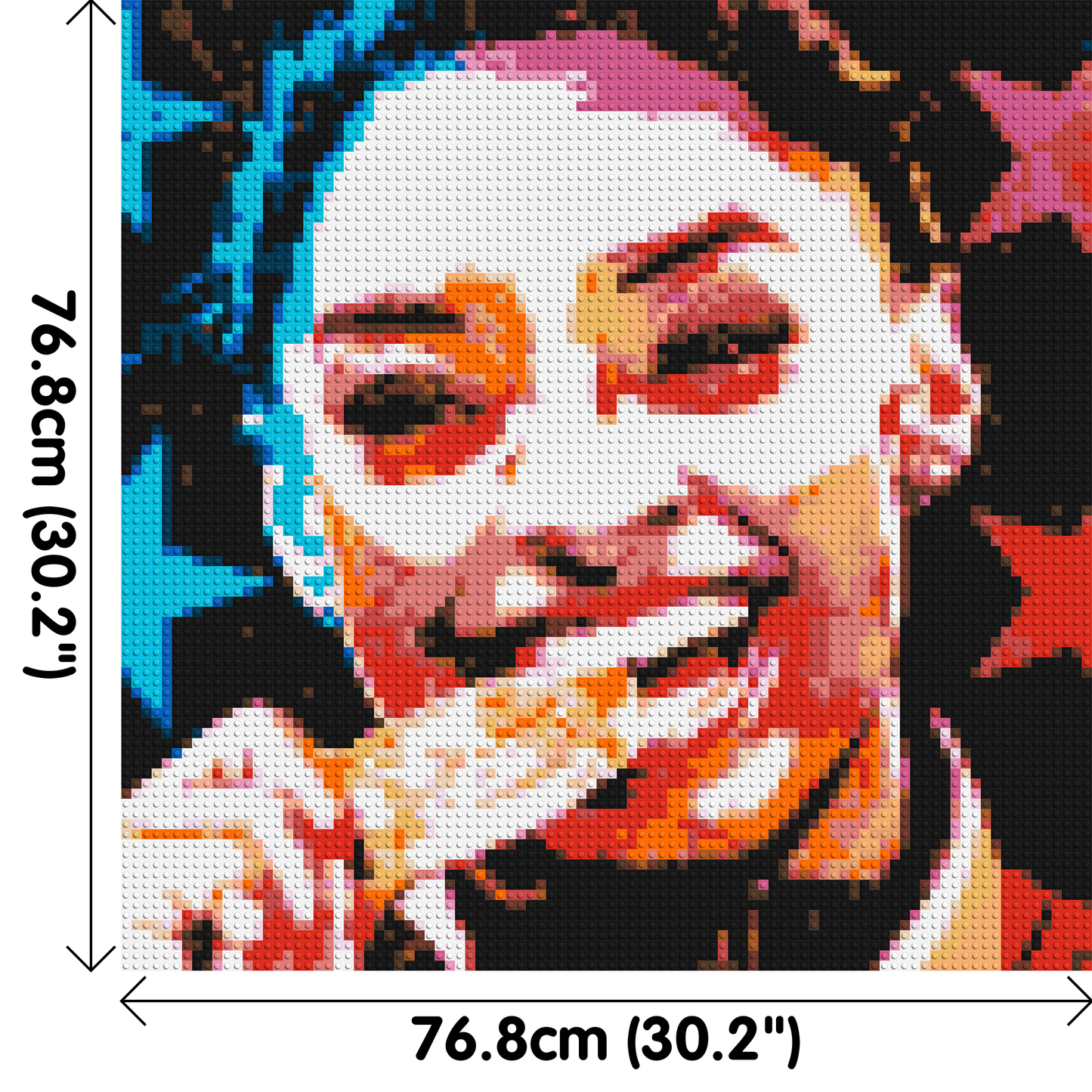 Simone Biles - Brick Art Mosaic Kit 4x4 large