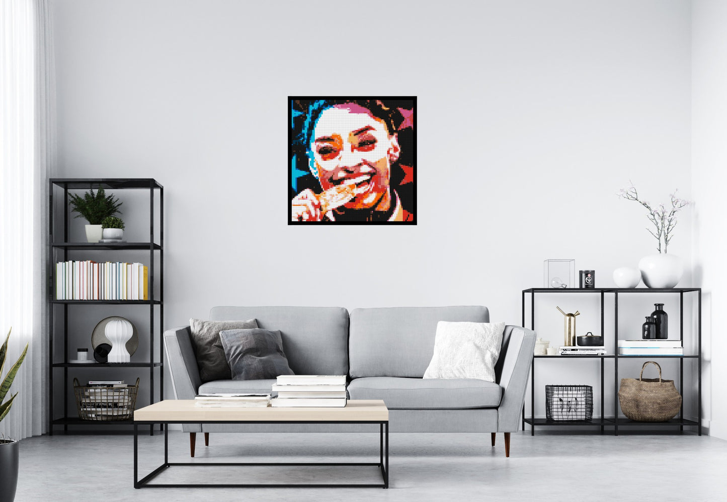 Simone Biles - Brick Art Mosaic Kit 4x4 large