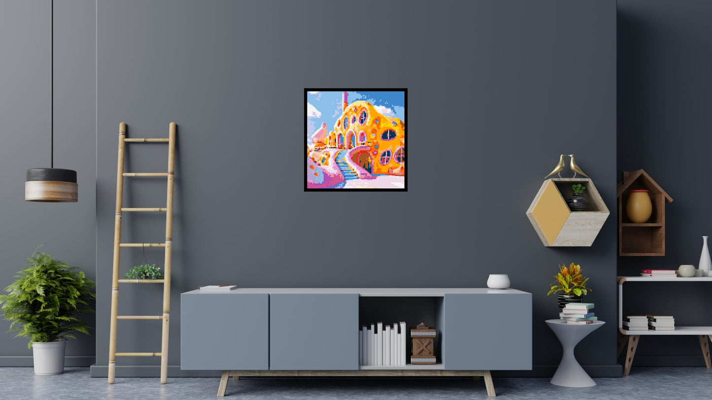 House in Candyland - Brick Art Mosaic Kit 4x4 large