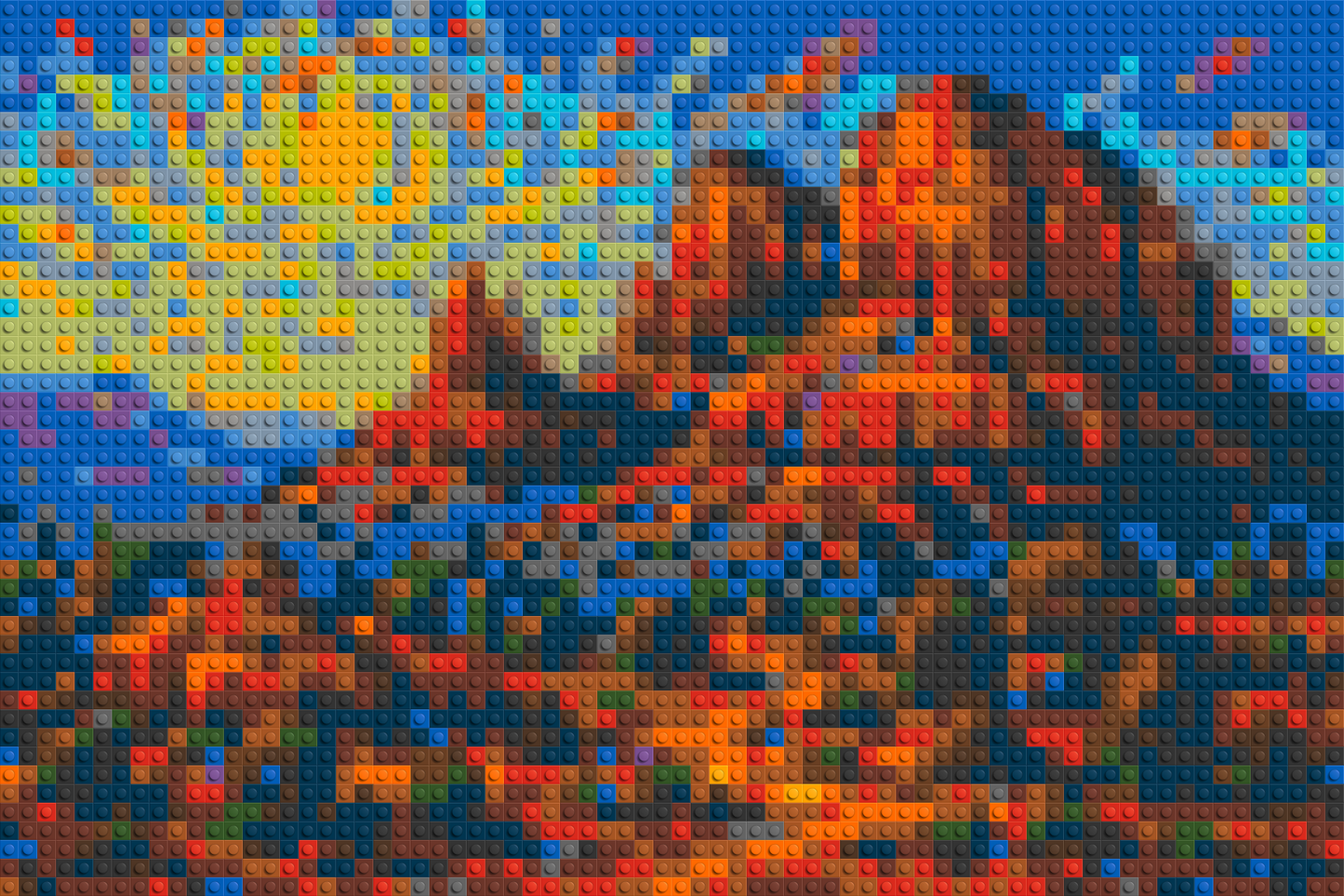 Sedona Red Rocks - Brick Art Mosaic Kit 3x2 large