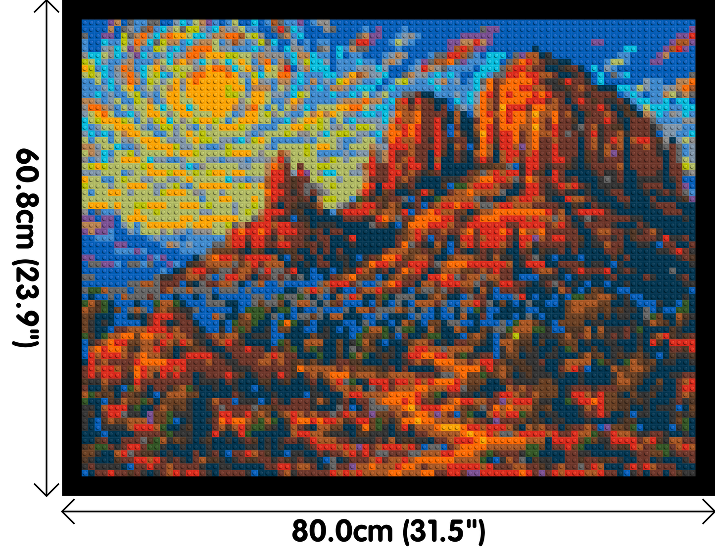 Sedona Red Rocks - Brick Art Mosaic Kit 4x3 large