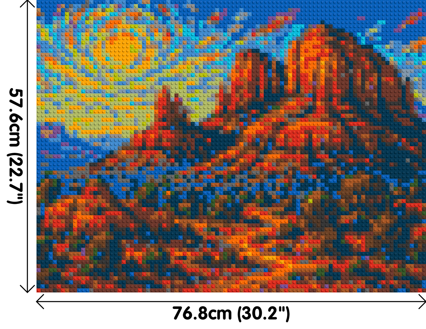 Sedona Red Rocks - Brick Art Mosaic Kit 4x3 large