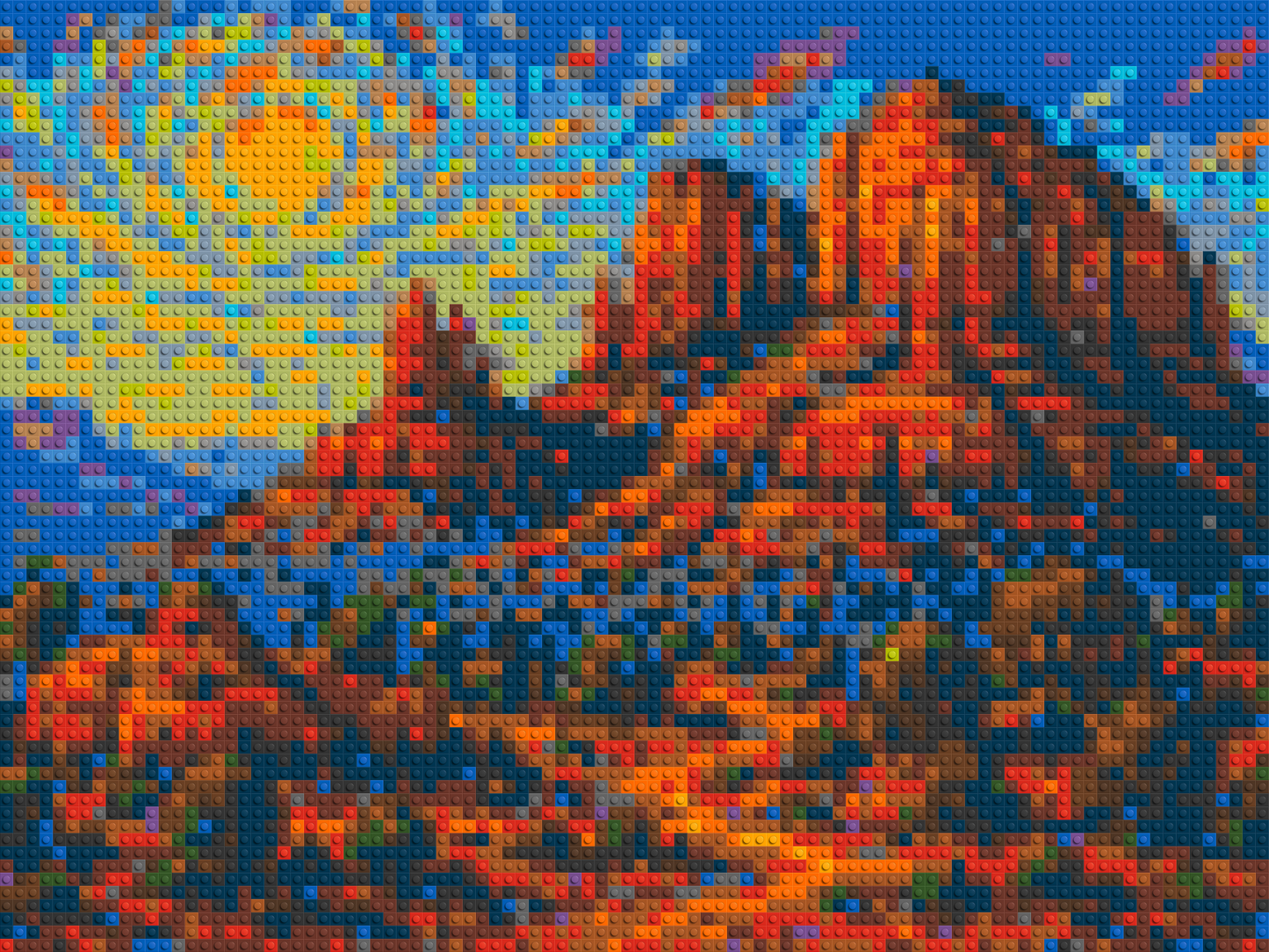 Sedona Red Rocks - Brick Art Mosaic Kit 4x3 large