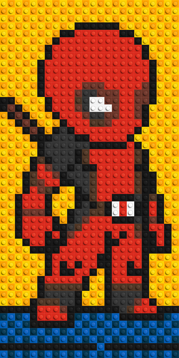 Deadpool #2 - Brick Art Mosaic Kit 1x2 large