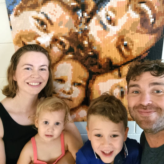 Personalized Brick Mosaic | Custom LEGO Art Style | Image to Bricks