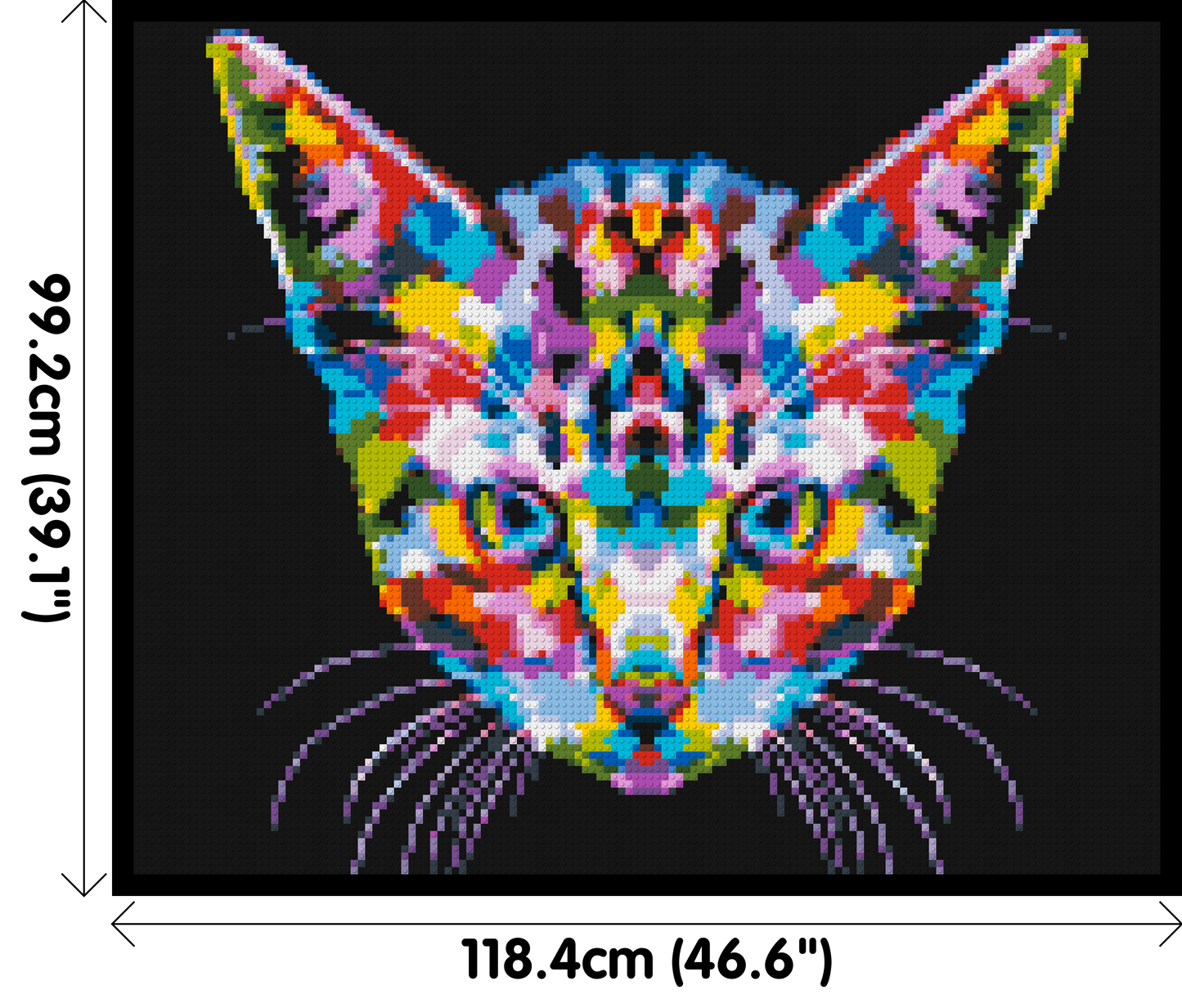 Cat #3 Colourful Pop Art - Brick Art Mosaic Kit