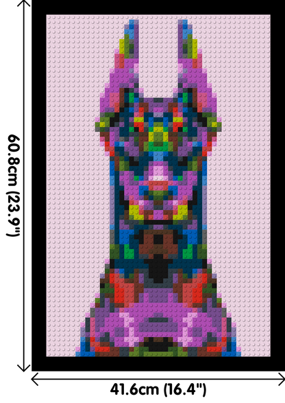 Doberman Colourful Pop Art - Brick Art Mosaic Kit