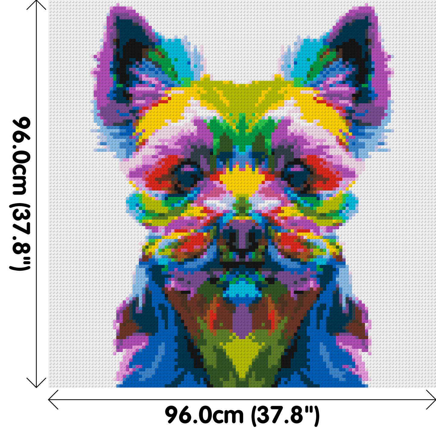 Yorkshire Terrier Colourful Pop Art - Brick Art Mosaic Kit