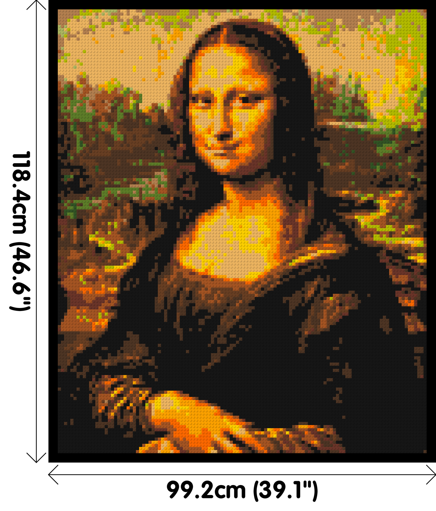 The Mona Lisa by Leonardo Da Vinci - Brick Art Mosaic Kit